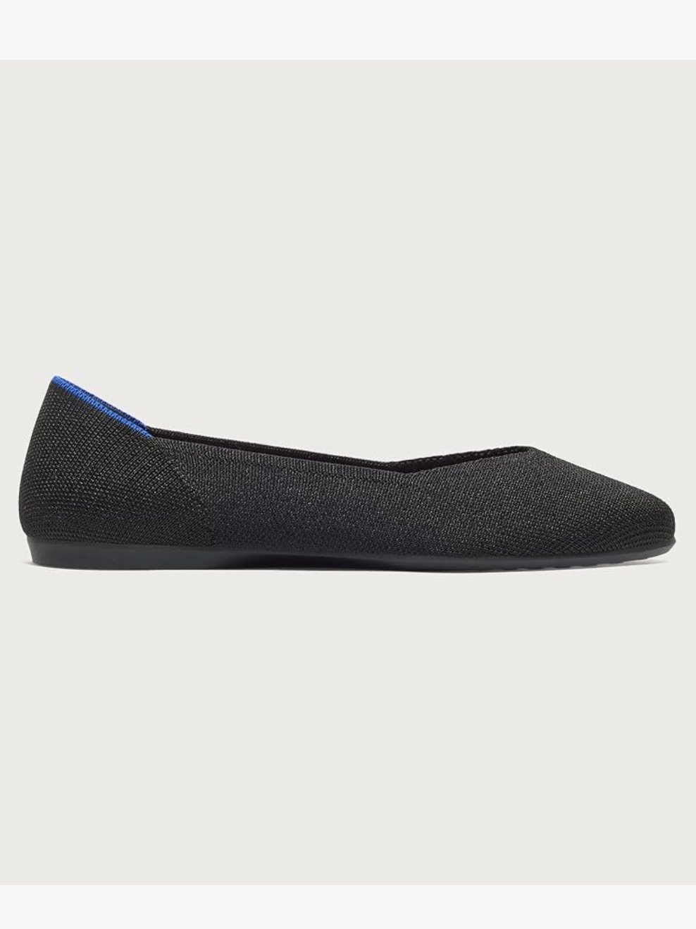 Rothy’s Daily Knit Black Round-Toe Ballet Flats Fit Size 8-8.5 Eu 39